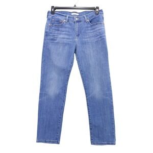 Levi's Boyfriend Jeans Mid-Rise Women 29 Medium Wash Relaxed Fit Stretch Denim